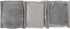 Household Essentials Under Bed Sweater Storage Bags, Zippered with Clear Vision Panel, Set of 3, Silver/Gray
