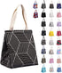 iknoe Insulated Lunch Bag for Women, 9L Foldable Cooler Bag with Pockets, Leakproof & Portable for Picnic, Office,