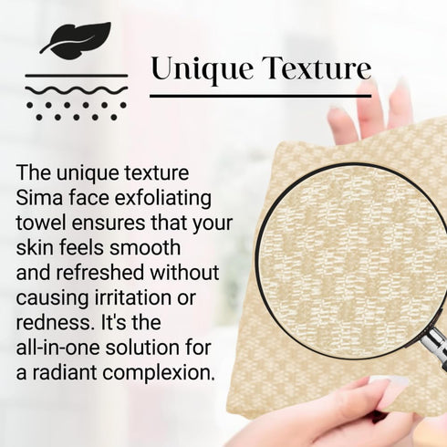 2 27cm 35cm) Exfoliating Washcloth Face & Body Scrub Towel - Japanese Exfoliating Towel with Hexagon Fibers, Body