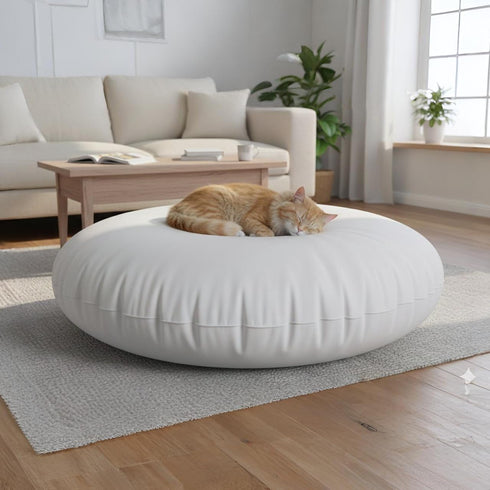 32 Inch THE ART BOX Round Floor Pillow Insert Extra Thick Hypoallergenic Polyester Fill, Meditation Cushion & Large