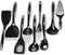 Chef Craft Basic Melamine Kitchen Tool Set, 9 Piece Utensils, Black