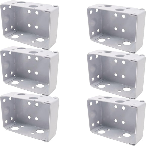 TIHOOD 6PCS Low Profile 2Inch Blind Brackets for Box Mounting Window Blinds