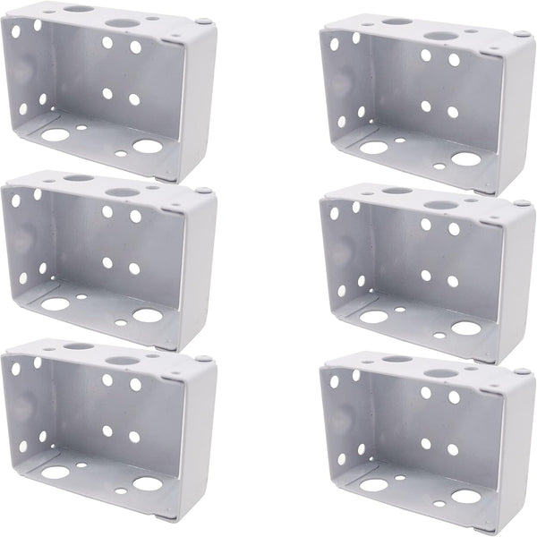 TIHOOD 6PCS Low Profile 2Inch Blind Brackets for Box Mounting Window Blinds