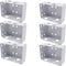TIHOOD 6PCS Low Profile 2Inch Blind Brackets for Box Mounting Window Blinds