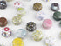 Candy Tins Jars Colorful Flower Metal Tin with Lid, Empty Round Storage Tins for Making Candles, 12 Pack