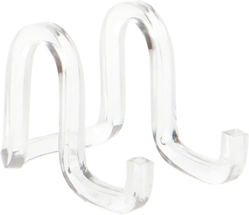 Plymor Clear Acrylic Ribbon-Style Display Easel, 1.875" H x 1.75" W x 2.625" D