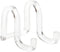 Plymor Clear Acrylic Ribbon-Style Display Easel, 1.875" H x 1.75" W x 2.625" D