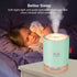 Green Portable Mini Humidifier, 500ml USB Desktop Cool Mist for Baby Bedroom, Travel, Home - Auto Shut-Off