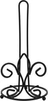 Fleur De Lis Paper Towel Holder - Black
