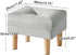15.75" 11.42" W12.6" UHBD040G YMYNY Small Footstool Ottoman, Faux Leather Footrest with Sponge Padded Seat, Step Stool
