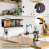 Magnetic Spice Rack for Refrigerator, Magnetic Paper Towel Holder, 2 Hooks, Kitchen Storage Organizer for Spices and