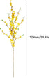 Artificial Forsythia Flowers, 6Pcs 39.4 Inch Silk Forsythia Branches for Flower Arrangement, Wedding Decoration