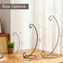 9in, 10 Pack Christmas Ornament Display Stands Black Iron Hanging Stand Rack Holder for Halloween Decoration, Glass