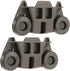 YMDparts 2 Pack Black Dishwasher Lower Rack Wheels for Whirlpool, KitchenAid, Maytag, Kenmore - W10195416, W10195416V