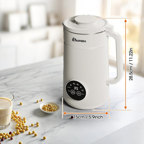 8-IN-1 35 oz 2H Countertop 10 12H IAGREEA Nut Milk Maker Machine, Soy Milk Maker, Oat, Soy, Plant Based and Dairy Free