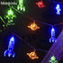 20 11 8 Children's Room LED String Lights with Remote LED FT Modes Battery Operated Space String Lights with Rocket