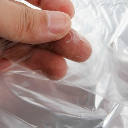 20Pcs Dry Cleaner Bags Plastic Clear, Transparent Clothing Dust Cover