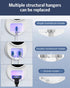 60-Degree Upgraded UV Toothbrush Cleaner Holder Wall Mounted, Temracha Razor Electric Toothbrush Holder for Bathroom