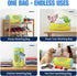GEWON Set (7-in-1) 4 Shoe Washing Machine Bag Durable Mesh Sneaker Laundry Bags for Washing & Air-Drying Shoes