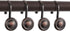 CHICTIE Bronze Shower Curtain Hooks Rings, Oil Rubbed Decorative Shower Curtain Hooks, Set of 12 (Oil-Rubbed Bronze)