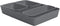 Superio Ribbed Collection - Decorative Plastic Desk Drawer Organizer Tray, Grey (Set of 5) Open Home Storage Bins for