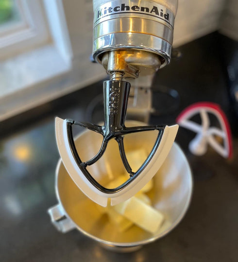 New Metro Design Beater Blade Metal TH-MGY for KitchenAid 4.5-5 Qt Tilt-head Stand Mixer, Grey