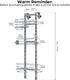 3-Tier 4 ODesign Over The Door Shower Caddy, Adjustable Hanging Shower Caddy with Soap Holder & Hooks, Rustproof