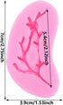 Tree Branch Silicone Fondant Mold Twig Branch Leaves Fondant Molds for Cake Decorating Cupcake Topper Chocolate Candy Gum Paste Polymer Clay