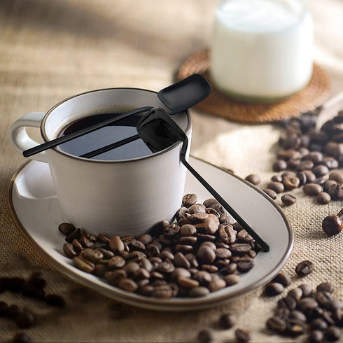 IQCWOOD Coffee Tea Spoons, Set of 6 Stainless Steel 5.6 Inch Small Espresso Spoons for Dessert, Ice Cream, Sugar, Tea