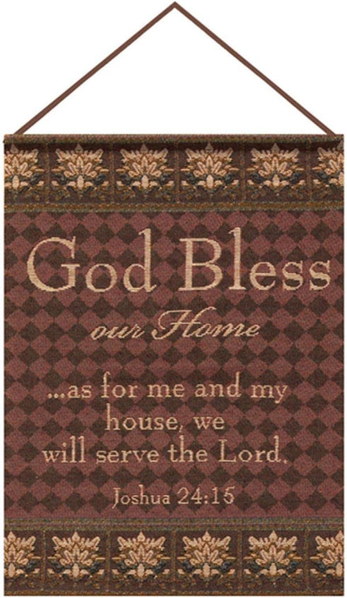 Manual Wall Hanging Frame, God Bless Our Home, 12.5 X 18-Inch Inspirational Collection
