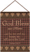 Manual Wall Hanging Frame, God Bless Our Home, 12.5 X 18-Inch Inspirational Collection