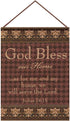 Manual Wall Hanging Frame, God Bless Our Home, 12.5 X 18-Inch Inspirational Collection