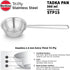 HAWKINS 1.5 Cup Tadka Pan, 360 ml Triply Stainless Steel Pan, Induction Pan, Silver (STP15)