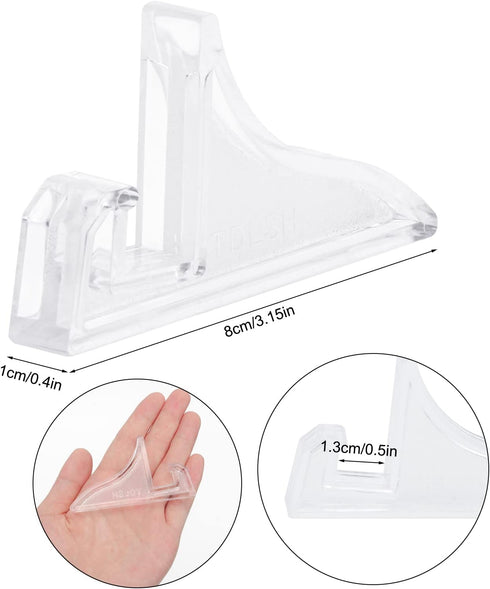 Coitak 2 PCS Acrylic Stands Clear Mini Display Easel Holder for Displaying Sand Picture