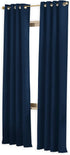 Curtainworks Cameron Grommet Curtain Panel, Navy, 50 by 84"