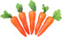 AUEAR, 5 Pack Artificial Carrots Plastic Carrot Simulation Fruits Lifelike Fake Vegetables