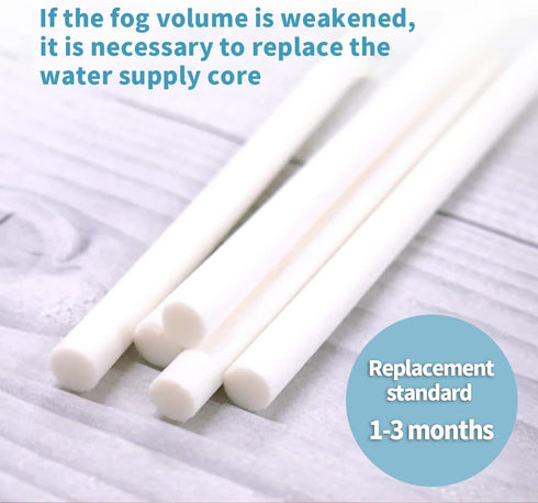 10 Pieces Replacement Wick Humidifier Sticks, Cotton Filter Refill for KARFUN 350ml Mini Humidifier