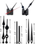 2pcs Silent Quartz Clock Movement, Long and Short Shaft with 5 Sets Hands for DIY Wall Clock
