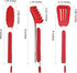 HST 3 Pack Kitchen Tongs, Non Stick Stainless Steel 9 Inch Tongs with Silicone Tip for Cooking BBQ Baking