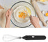 Electric Egg Beater Handheld, USB Charging Milk Frother, Portable Cordless Drink Mixer with Stainless Steel Whisk