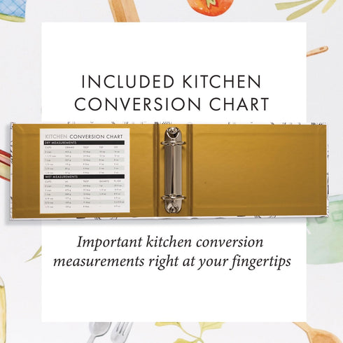 Jot & Mark Recipe Organizer Mini Binder Set, 8.5" x 5.75" Kitchen Toolkit