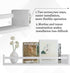 15.7 Inch Set 3, Floating Nursery Book Shelves for Wall, Nature Solid Wood Wall Mounted Bookshelf of Hanging