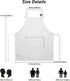 IMERAGO 15 Pcs Adult Aprons Bulk with Pockets Adjustable Bib Chef Apron for Women Men Painting Cooking Crafting (S/L)