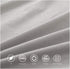 55% 45% BISELINA Linen Sheet French Flax Flat Sheet with Pleated Ruffles Euro Linen Cotton Solid Color Soft Breathable