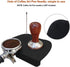 Espresso Tamper Mat - Food Safe Silicone Coffee Corner Tamping Mat, Anti-Slip Holder Pad for Barista Tool, Small-Black