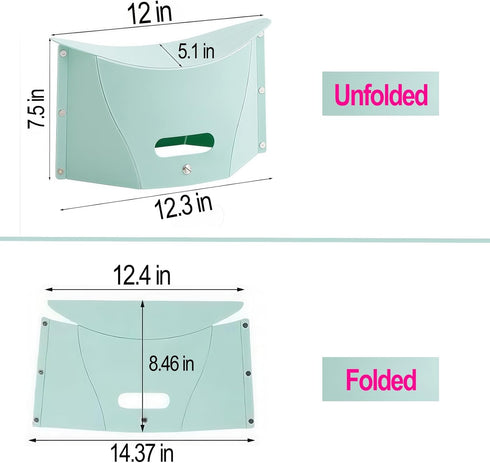 Foldable Stool Portable Chair Lightweight Collapsible Camping Hiking Stools,Small Folding Travel Chairs for Fishing