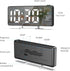 AMIR Projection Alarm Clock for Bedroom, 7.9 in Display LED Alarm Clock with 180 Rotatable Projector, Snooze