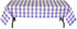 Havercamp Purple and White Plaid Table Cover | 54" x 108" | Classic Plaid Collection for Picnic, Barbecue, Cookout,