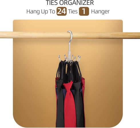 ZEDODIER Belt Hanger, Closet Organizer for Belts and Ties, Keeping Accessories Visible and in Good Condition