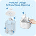 LasVacde 2.5L 30H 28dB Humidifiers for Bedroom, Top Fill Cool Mist Humidifiers for Large Room, Easy to Fill & Clean